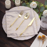 Beige Shimmer Sequin Dots Polyester Table Napkins: The Perfect Blend of Style and Functionality