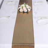Add a Touch of Vintage Glamour with the Antique Gold Shimmer Sequin Dots Polyester Table Runner